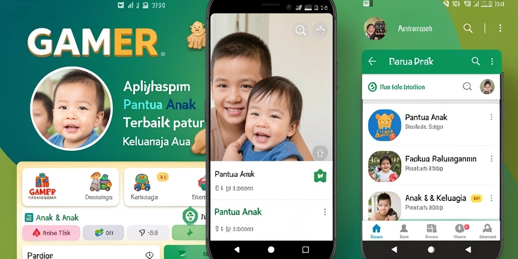 Antarmuka GAMERP yang ramah pengguna untuk memantau anak.