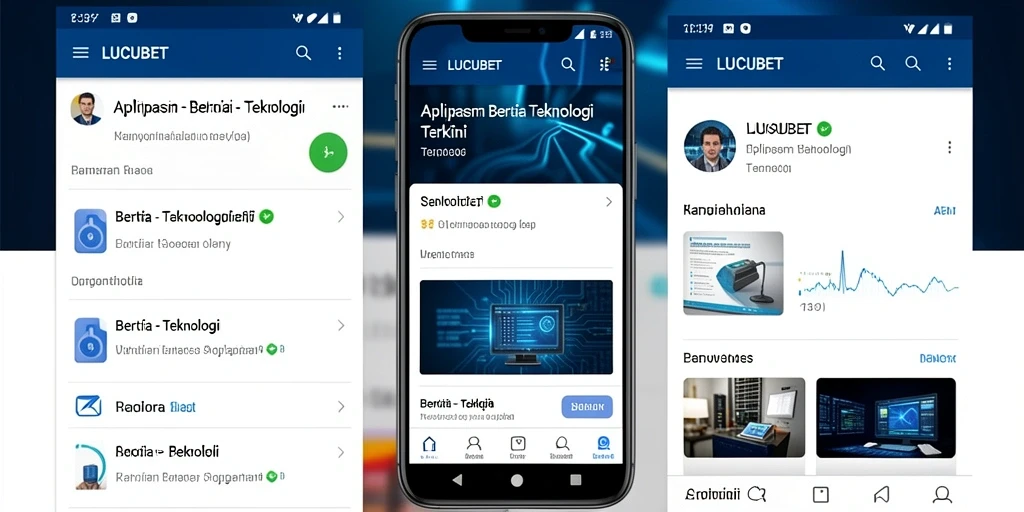 Antarmuka aplikasi LUCUBET yang modern dan interaktif.