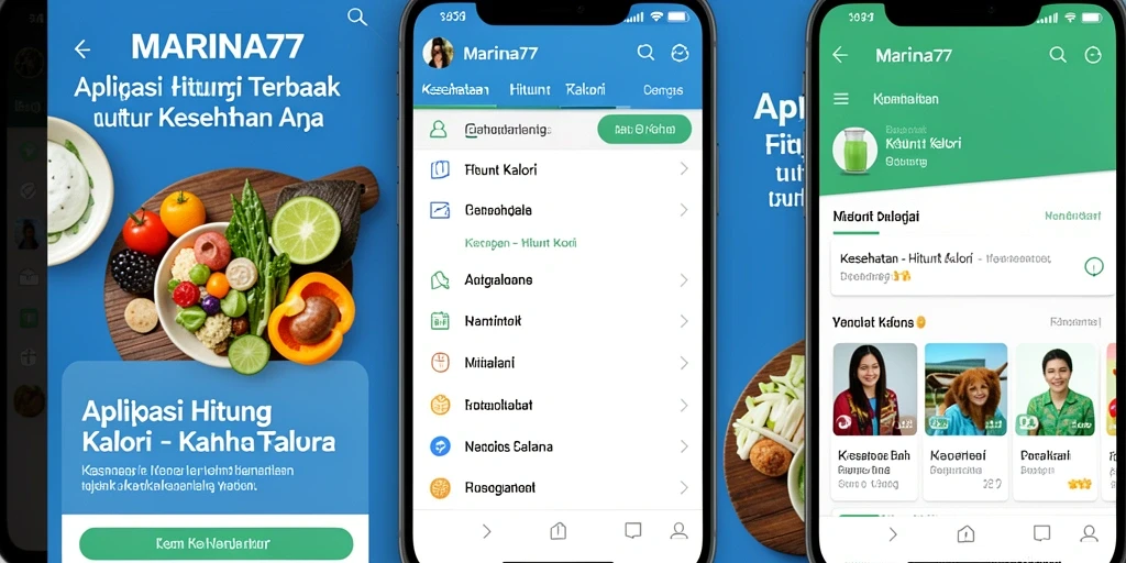 Tampilan antarmuka aplikasi Hitung Kalori yang intuitif dan informatif.