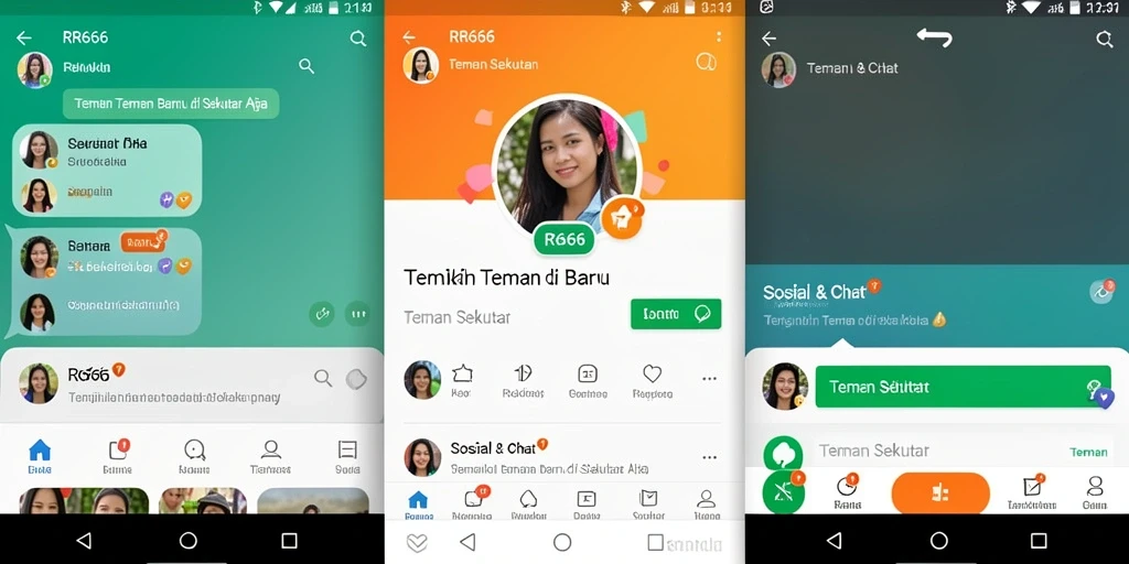 Tampilan antarmuka pengguna yang intuitif dan menarik dari RR666.