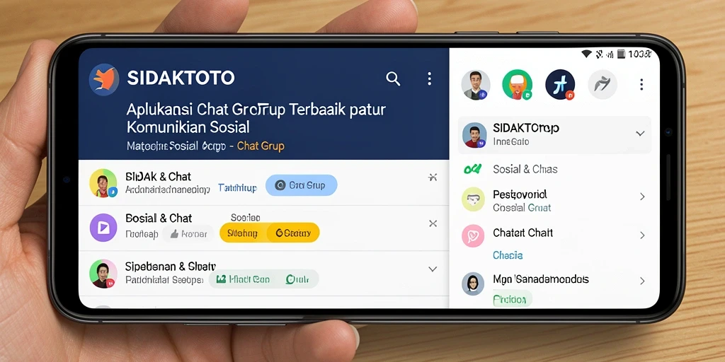 Tampilan antarmuka SIDAKTOTO dengan fitur chat grup yang menarik.