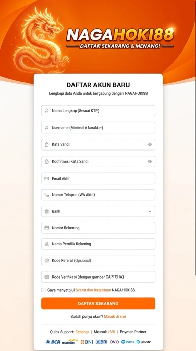 Panduan Lengkap Registrasi Akun Nagahoki88